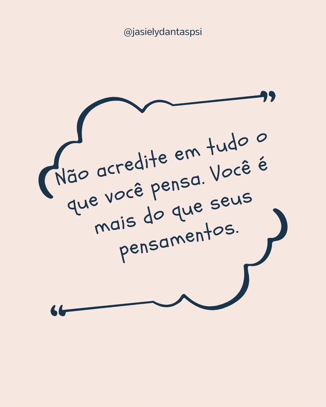 🌵Quais pensamentos você tem aceitado como verdade, mas que, na realidade, podem estar te afastando de viver plenamente? 

🌵Muitas vezes, somos nossos críticos mais severos, permitindo que pensamentos desagradáveis moldem nossa percepção de quem somos. Mas é importante lembrar que nem todo pensamento reflete a realidade. Às vezes, eles são apenas ruídos que nos afastam do nosso verdadeiro potencial.

🌵Ao praticar a desfusão cognitiva, aprendemos a observar nossos pensamentos sem nos deixar dominar por eles. Isso nos permite agir de acordo com nossos valores, em vez de sermos controlados por nossas crenças sobre nós mesmos.

#ansiedadegeneralizada #pensamentosintrusivos #act #ansiedades #psicologiaclínica